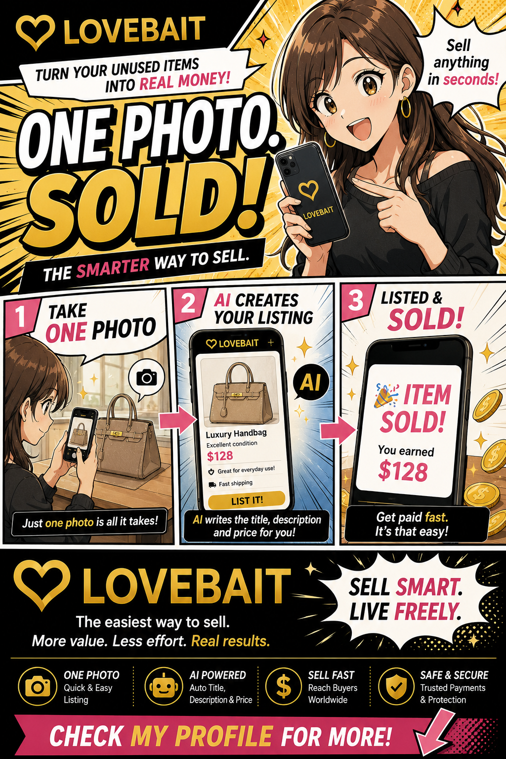 LOVEBAIT — The smarter way to sell