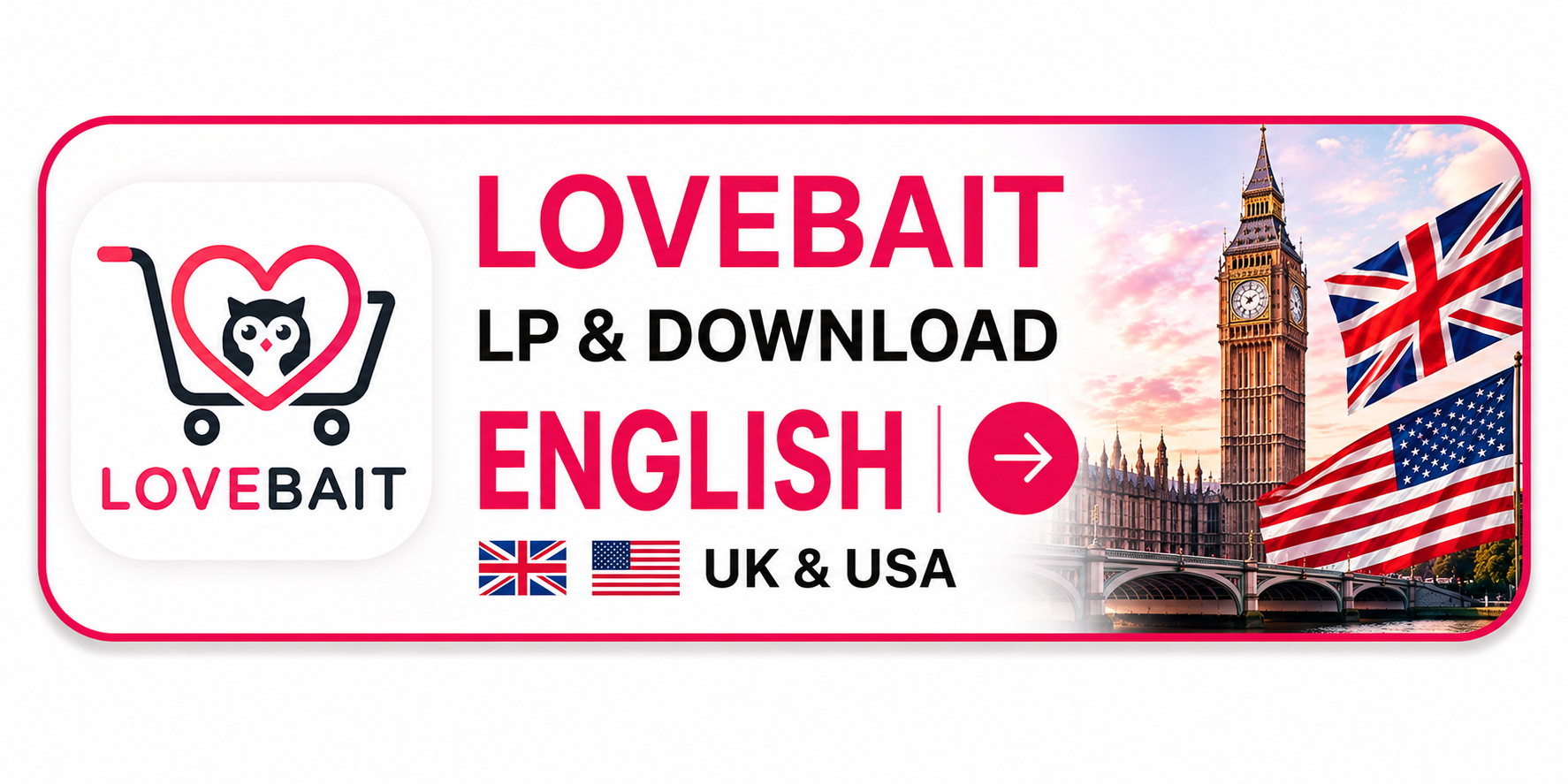LOVEBAIT English LP & Download (UK & USA)